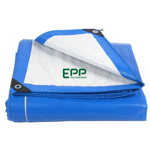 La bâche de bâche bleue polyvalente offre une couverture imperméable et résistante aux UV pour les voitures, les jardins de camping, les patios et plus encore - Product Image 3