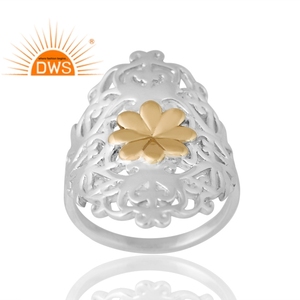 Anillo de boda de plata de ley de último diseño, anillo de cóctel, joyería personalizada para mujer, regalo para ella, fabricante de joyería artesanal - Product Image 1