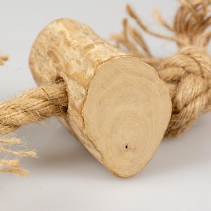 Masticar madera de café resistente y duradera a granel con cuerda juguete perfecto para liberar el estrés para perros al mejor precio - Product Image 4
