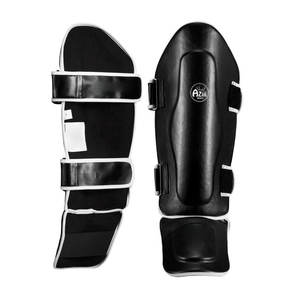 Espinilleras de boxeo de cuero 2025 más vendidas Espinilleras de adulto personalizables ligeras de alta calidad en paso con logotipo personalizado - Product Image 4