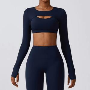 Ensemble de sport pour femmes, nouveau, en gros, personnalisé, soutien-gorge de sport avec short et leggings, ensemble de vêtements de sport - Product Image 4