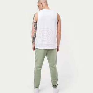 Pantalons de survêtement décontractés de haute qualité pour hommes, dernière conception, motif droit, taille moyenne OEM, vente en gros de tissu en coton du Pakistan - Product Image 4