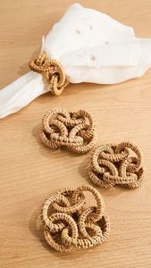 Wholesale <b>Cheap</b> Price Table Decor Rhinestone Bling Napkin <b>Ring</b> Rattan Napkin Buckle <b>Ring</b> for Place Setting Serviette - Product Image 6