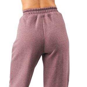 Cintura alta cintura elástica pantalones de chándal de entrenamiento de gimnasio para mujer pantalones de Jogger de pierna ancha de alta calidad pantalones sueltos de lana de algodón en blanco Fit2026 - Product Image 6