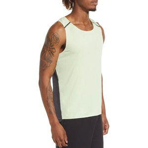 Camiseta sin mangas transpirable ajustada para hombre, camiseta sin mangas de poliéster de secado rápido para entrenamiento, correr y entrenar, camiseta sin mangas para hombre - Product Image 3