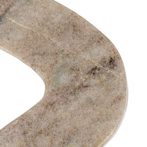 Marble Wave Double Taper Candle Holder Beige Modern Sculptural Candle <b>Stand</b> for Home Decor Gifting - Product Image 4