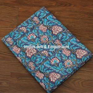 Couverture de Table en coton imprimé bloc de main indien meilleure qualité housse de Table en coton fait à la main - Product Image 6