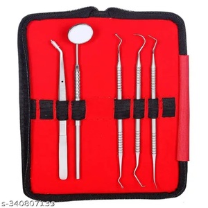 Kit de Instrumentos dentales manuales de 5 piezas de primera calidad con certificación CE para uso profesional en clínicas y hospitales de acero inoxidable - Product Image 1