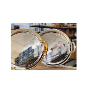 Plateau de service de nourriture de forme rectangulaire avec poignée Plateau de service de concepteur de nouveauté pour la maison et l'organisateur d'ustensiles de cuisine - Product Image 5