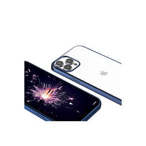 Coque en silicone Netzy bleu marine à motif pixel SAFA pour iPhone 13 Pro, Google Pixel 6/6 Plus, autres A53, A71, A72, 7 Plus / Coques arrière - Product Image 1