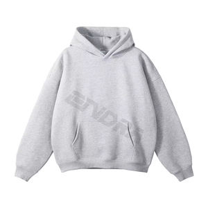 52 algodón 48 poliéster polar tela Sudadera con capucha de talla grande moda hombres sudaderas con capucha sudaderas personalizadas hombres ropa sudaderas con logotipo - Product Image 3