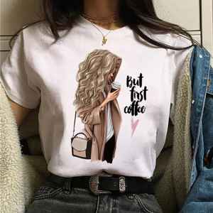Women's Casual Short Sleeve <b>White</b> O-Neck Plain T-Shirt Street Trend <b>Lace</b> Character Free Style Cheap Blank T-Shirt for Girls - Product Image 3