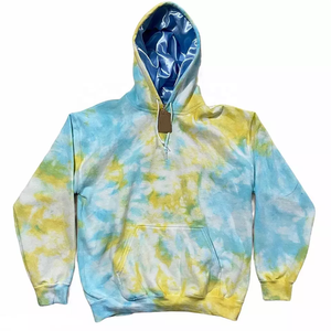Tie Dye Sudadera con capucha de gran tamaño Manta Sudadera de franela de invierno con patrón de estampado Jersey cálido para mujeres y hombres - Product Image 4