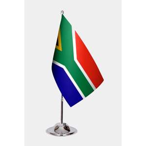 Drapeaux de bureau personnalisables Afrique du Sud - Impression numérique sur tissu et fibre de verre - Product Image 1