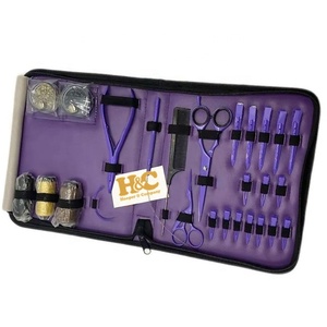 Kit de Pinzas para Extensiones de Cabello - Acero Inoxidable de Grado Quirúrgico, Kit de Cabello de Alta Gama, Pinzas para Micro Extensiones, Tijeras, Peine para Hilos - Product Image 3