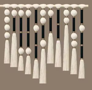 Décoration murale sphérique en macramé de coton fait main, décorations murales pour la maison, décoration murale de luxe pour le salon - Product Image 4