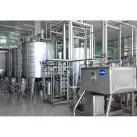 Ligne de production industrielle entièrement automatique d'œufs liquides, pasteurisateur, mélangeur, emballage en carton Gable Top, contrôle PLC, SUS316L/SUS304