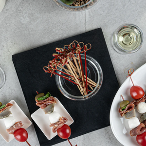 Brochettes de bambou jetables de couleur naturelle pour barbecue, baguettes rondes/pagaies/brochettes de nœuds, vente en gros - Product Image 4