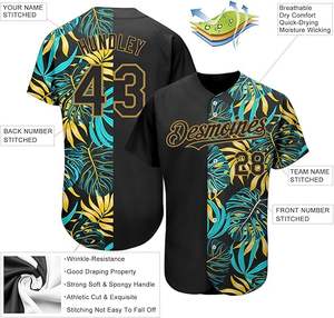 OEM Custom Made Your Propre Design Sublimation Impression Numérique Cousu Respirant Baseball Jersey mer baseball jersey - Product Image 4