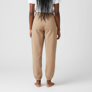 Pantalones Deportivos Casuales de Invierno para Mujer, Más Vendidos, de Poliéster/Algodón, 300 GSM, de Alta Calidad, con Cintura Elástica Plana de Encaje - Product Image 4