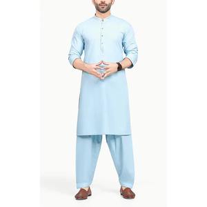 Nueva llegada tamaño personalizado vestido paquistaní hombres Shalwar Kameez hombres ropa manga larga Shalwar Kameez traje - Product Image 1