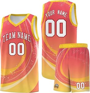 Dernier modèle de maillot de basket-ball unisexe réversible de compétition d'entraînement de haute qualité Ensemble d'uniformes personnalisés Motif 3D antibactérien - Product Image 1