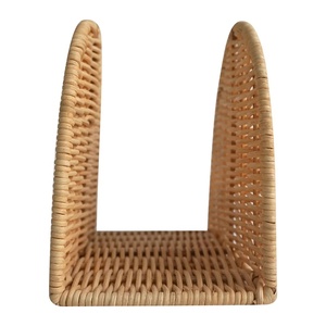 Porte-serviettes en rotin vintage durable: idéal pour la cuisine, la table et les pique-niques-un charmant distributeur de serviettes en papier - Product Image 3