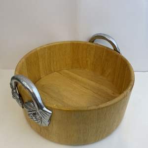 Cuenco de madera de Acacia con mango de ciervo, artículo decorativo de boda, tamaño personalizado - Product Image 6