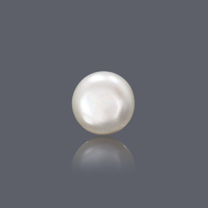 Perlas Sueltas de Agua Dulce Naturales Blancas/Doradas de 7-8 mm, Perla Basra de 5.25 Quilates para la Elaboración de Joyas - Product Image 1