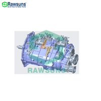 Rawsuns Gearbox RD6S360B Batterie Kit de conversion pour voiture électrique 6AMT Transmission automatique 6 vitesses 90-120 tonnes Camion minier