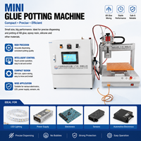 Máquina de Encolado de Doble Componente AB de Alta Precisión para Electrónica, Mini, de Escritorio, Venta Directa de Fábrica al Por Mayor