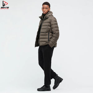 Chaqueta acolchada personalizable de alta calidad para hombre, transpirable, reversible, estilo deportivo, cuello levantado, larga, informal, cálida, para exteriores - Product Image 4