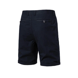 Dernier design Shorts chino pour hommes en couleur unie Shorts chino décontractés à la mode Coupe ajustée pour hommes de BD - Product Image 4