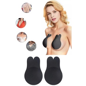 Reggiseno nero lifting capezzolo copricapo adesivo senza spalline colore nero - Product Image 2