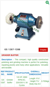 Grinder Buffer GS 1287 Outils de bijoux pour bijoutiers - Product Image 2