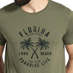 T-shirts graphiques coupe régulière pour hommes 100% coton devant impression personnalisée T-shirt à la mode pour garçons en plein air - Product Image 5