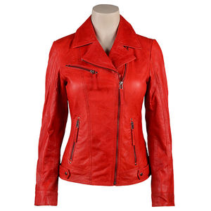 Chaqueta de Cuero Genuino para Mujer 2026, Todos los Colores, Personalizable, para Invierno, con Forro de Algodón, Transpirable e Impermeable - Product Image 3