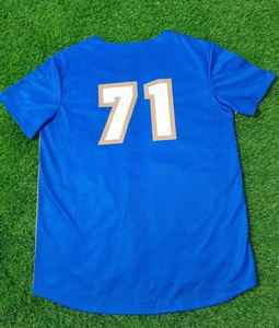 Jersey de béisbol personalizado de alta calidad unisex, uniforme con cuello en V de talla grande con logotipo personalizado, conjuntos de softbol transpirables suaves para adultos - Product Image 2