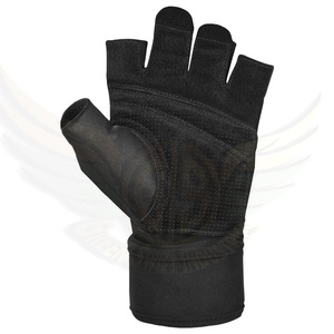 Gants de gymnastique élastiques lourds pour les sports de plein air Exercice de fitness et musculation Style de doigt pour l'haltérophilie - Product Image 5