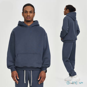 Fabricant Boxy Fit double couche 500gsm Logo personnalisé Luxury Heavy Baggy Hoodies - Product Image 2