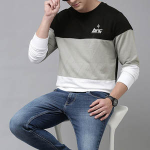 Cotton Blended In Stock <b>Sweatshirts</b> Solid Color Men <b>Sweatshirts</b> High Quality Men <b>Sweatshirts</b> - Product Image 3