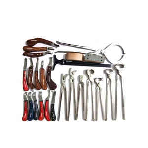 5-Piece Hoof Grooming <b>Care</b> Trim <b>Kit</b> Horse Hoof Nippers Trimming <b>Shoe</b> Horseshoe File Rasp Knife Veterinary Instrument Set - Product Image 6
