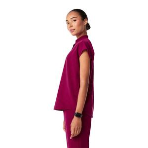 Uniforme de enfermería personalizado, 2 uds., venta al por mayor, novedad en línea, manga corta, cremallera, cuello alto, uniformes médicos para uso diario - Product Image 2