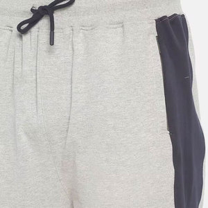 <b>Men's</b> Gray Sweatpants With <b>Navy</b> And Pink Side Stripes Elastic Waist Drawstring Casual <b>Joggers</b> Midweight Cotton Pants - Product Image 6