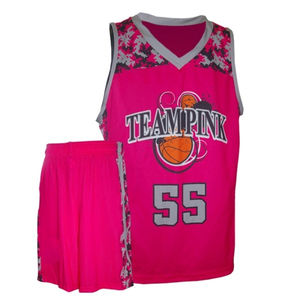 Conjuntos de Ropa de Baloncesto Unisex con Cuello en V Modernos 2026, Nombre, Logotipo y Número Personalizados, Impresión por Transferencia de Calor, Tela 100% Poliéster - Product Image 3