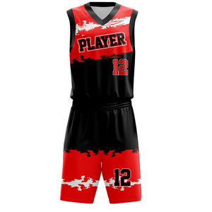Uniforme de basket-ball personnalisé à bas prix, taille plus, imprimé, 100% polyester, respirant, de haute qualité, vêtements d'équipe - Product Image 2