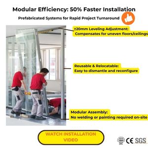 Cloisons de bureau Egood et systèmes de cloisons insonorisées mobiles <span class=keywords><strong>en</strong></span> <span class=keywords><strong>verre</strong></span> de haute qualité au meilleur prix pour les cloisons de bureau intérieures - Product Image 2