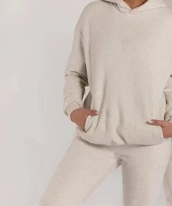 Dernier style de survêtement vintage court automne hiver Design solide deux pièces tenues de plein air décontractées ensemble de prix de gros confortable - Product Image 2