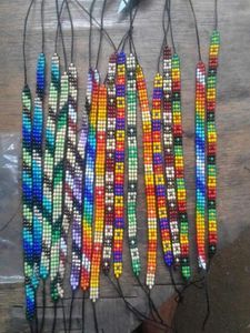 Pulsera tejida estilo bohemio Pulsera colorida tejida con cuentas de arroz Pulsera de la amistad - Product Image 3