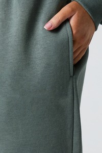 กางเกงวอร์มขายาวทรงตรงผ้าฝ้ายเนื้อหนาสำหรับผู้หญิง สไตล์ลำลอง ใส่สบาย ผ้าฟลีซเนื้อนุ่ม - Product Image 5